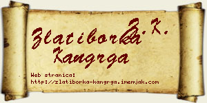 Zlatiborka Kangrga vizit kartica